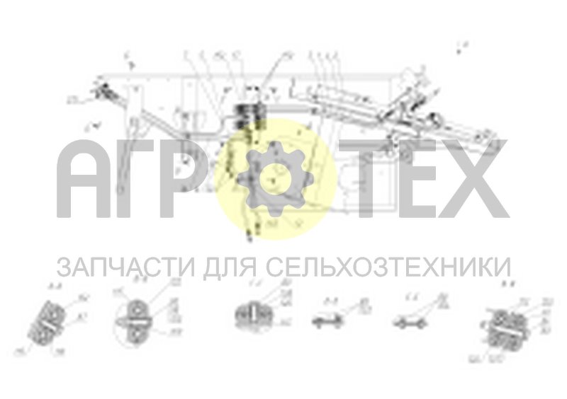 Чертеж Гидрооборудование бункера (152.09.45.300)